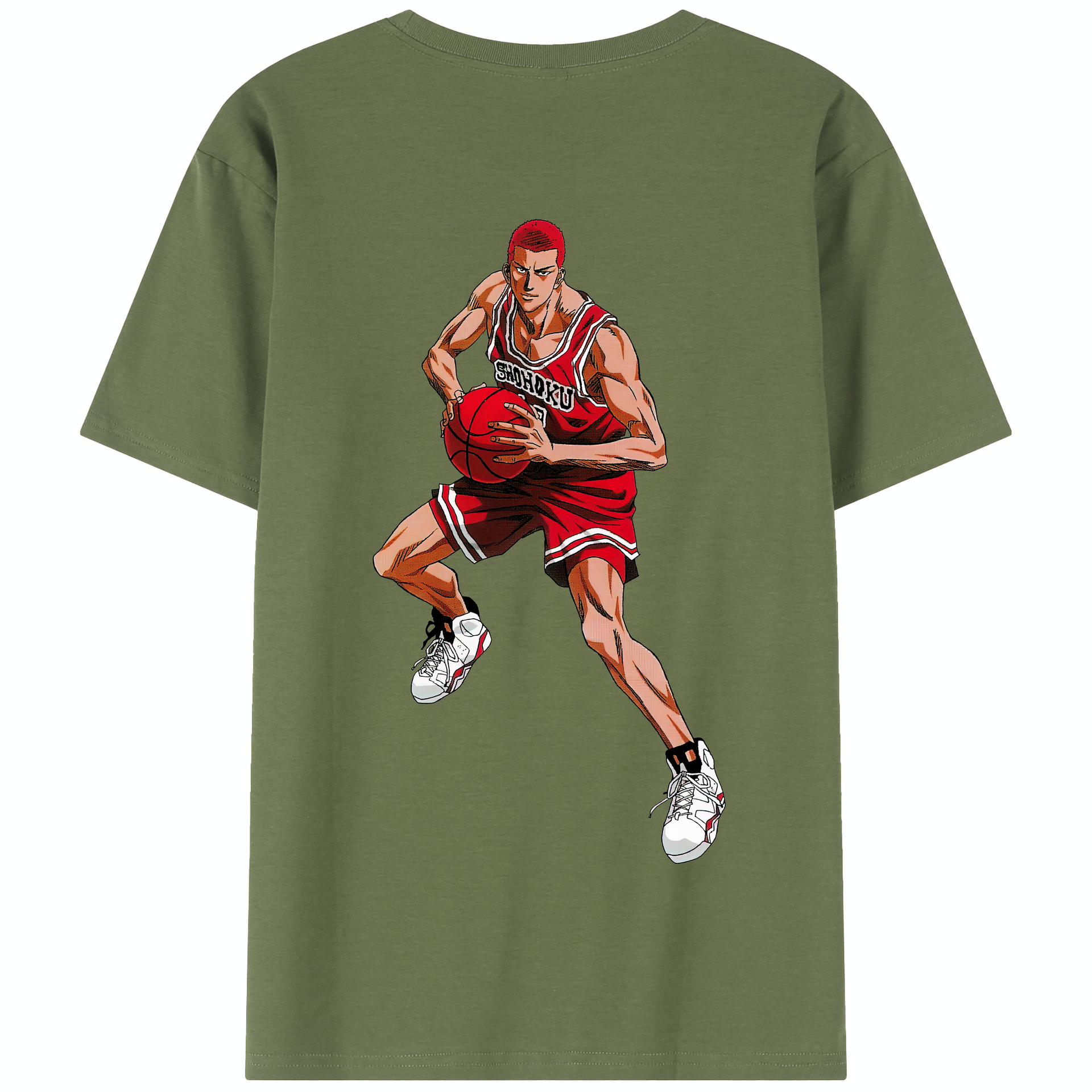 SLAM DUNK／スラムダンク 綿100％半袖Tシャツ（背面プリント）